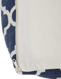UNSTUFFED Pouf Ottoman Cover - REDEARTH Printed Storage Boho Poof Decor Accent Chair Cube Seat Footrest For Living Room,Bedroom,Nursery, Farmhouse, Kidsroom, Patio;100% Cotton (20X20X20; Navy)